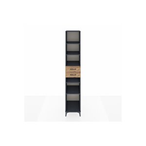 Hyperion Dolap 5 Raflı 2 Çekmeceli 44x44x243 Antrasit-çam