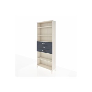 Arges Dolap 4 Raflı 3 Çekmeceli 88x30x221 Aytaşı-antrasit