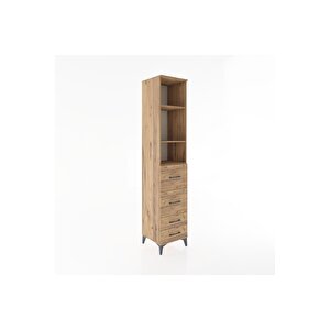 Hyperion Dolap 3 Raflı 4 Çekmeceli 44x44x221 Çam-çam