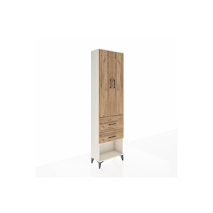 Arges Dolap 3 Raflı 2 Çekmeceli 2 Kapaklı 60x30x221 Aytaşı-çam