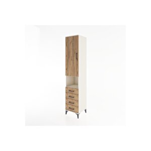 Hyperion Dolap 3 Raflı 4 Çekmeceli Tek Askılı 44x44x221 Aytaşı-çam