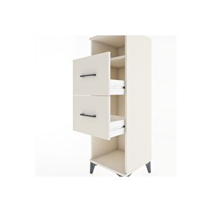 Hyperion Dolap Tek Raflı 2 Çekmeceli 44x44x134 Aytaşı-aytaşı