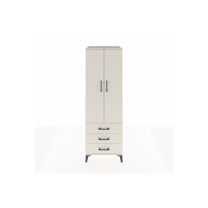 Kronos Dolap 2 Raflı 3 Çekmeceli 2 Kapaklı 60x59x182 Aytaşı-aytaşı