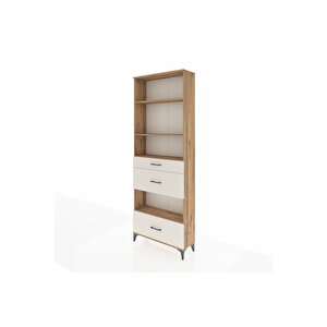 Arges Dolap 4 Raflı 3 Çekmeceli 88x30x243 Çam-aytaşı