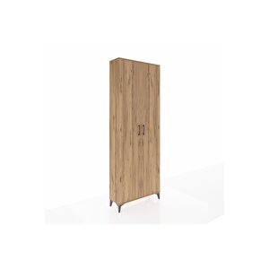 Arges Dolap 2 Raflı 2 Kapaklı Tek Askılı 88x30x243 Çam-çam