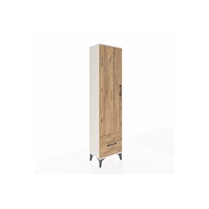 Arges Dolap 5 Raflı Tek Çekmeceli Tek Kapaklı 44x30x182 Aytaşı-çam