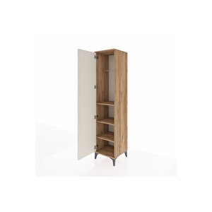 Hyperion Dolap 3 Raflı Tek Kapaklı Tek Askılı 44x44x195 Çam-aytaşı