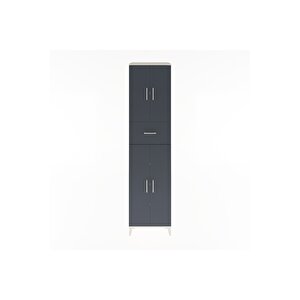 Hyperion Dolap 5 Raflı Tek Çekmeceli 4 Kapaklı 60x44x243 Aytaşı-antrasit