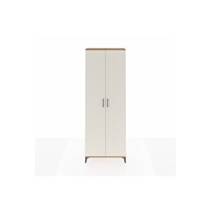 Arges Dolap 2 Raflı 2 Kapaklı Tek Askılı 88x30x243 Çam-aytaşı