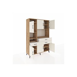 Hyperion Gardrop 9 Raflı 3 Çekmeceli 6 Kapaklı 132x44x195 Çam-aytaşı