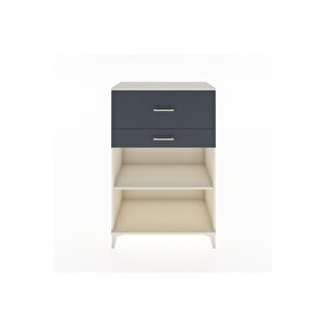 Hyperion Dolap Tek Raflı 2 Çekmeceli 88x44x134 Aytaşı-antrasit