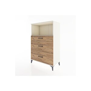 Hyperion Dolap Tek Raflı 3 Çekmeceli 88x44x134 Aytaşı-çam