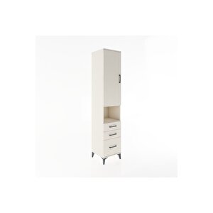 Hyperion Dolap 4 Raflı 3 Çekmeceli Tek Kapaklı 44x44x221 Aytaşı-aytaşı