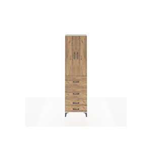 Arges Dolap 3 Raflı 4 Çekmeceli 2 Kapaklı 60x30x221 Aytaşı-çam