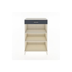 Hyperion Dolap 2 Raflı Tek Çekmeceli 88x44x134 Aytaşı-antrasit