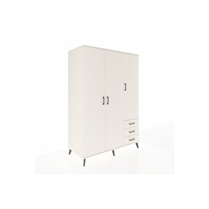 Kronos Dolap 6 Raflı 3 Çekmeceli Tek Askılı 132x59x195 Aytaşı-aytaşı/aytaşı