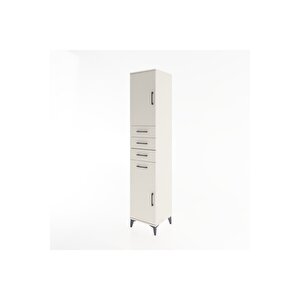 Hyperion Dolap 3 Raflı 4 Çekmeceli 2 Kapaklı 44x44x221 Aytaşı-aytaşı