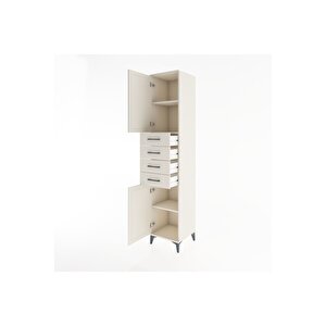 Hyperion Dolap 3 Raflı 4 Çekmeceli 2 Kapaklı 44x44x221 Aytaşı-aytaşı