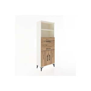 Arges Dolap 3 Raflı 2 Çekmeceli 2 Kapaklı 60x30x163 Aytaşı-çam