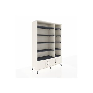 Hyperion Dolap 10 Raflı 3 Kapaklı 132x44x195 Aytaşı-aytaşı/antrasit