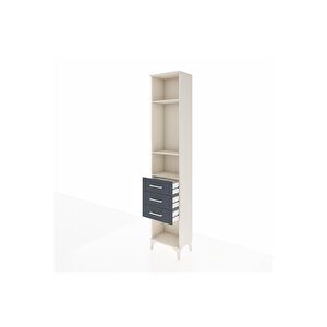 Arges Dolap 3 Raflı 3 Çekmeceli 44x30x221 Aytaşı-antrasit