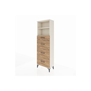 Arges Dolap 2 Raflı 4 Çekmeceli 60x30x182 Aytaşı-çam