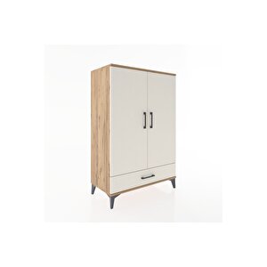 Hyperion Dolap Tek Raflı Tek Çekmeceli Tek Askılı 88x44x134 Çam-aytaşı