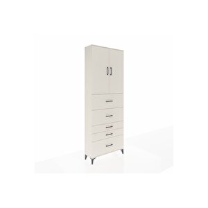 Arges Dolap 3 Raflı 5 Çekmeceli 2 Kapaklı 88x30x243 Aytaşı-aytaşı