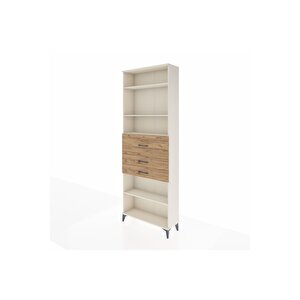 Arges Dolap 4 Raflı 3 Çekmeceli 88x30x243 Aytaşı-çam