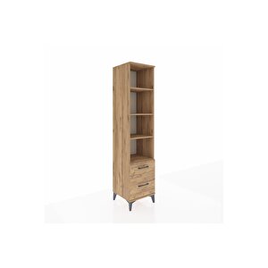 Hyperion Dolap 4 Raflı 2 Çekmeceli 44x44x195 Çam-çam