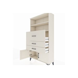 Arges Dolap 2 Raflı 3 Çekmeceli 2 Kapaklı 88x30x163 Aytaşı-aytaşı