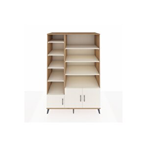 Kronos Dolap 10 Raflı 3 Kapaklı 132x59x195 Çam-aytaşı/aytaşı