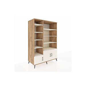 Kronos Dolap 10 Raflı 3 Kapaklı 132x59x195 Çam-aytaşı/aytaşı