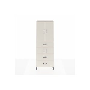 Arges Dolap 4 Raflı 3 Çekmeceli 4 Kapaklı 88x30x243 Aytaşı-aytaşı