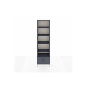 Arges Dolap 5 Raflı Tek Çekmeceli 60x30x221 Antrasit-antrasit