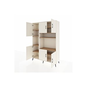 Hyperion Dolap 9 Raflı 6 Kapaklı 132x44x195 Aytaşı-aytaşı/çam