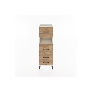 Hyperion Dolap Tek Raflı 4 Çekmeceli 44x44x134 Aytaşı-çam