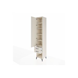Hyperion Dolap 5 Raflı 2 Çekmeceli Tek Kapaklı 44x44x243 Aytaşı-aytaşı