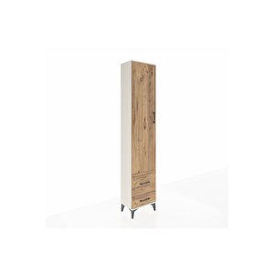 Arges Dolap 2 Raflı 2 Çekmeceli Tek Askılı 44x30x221 Aytaşı-çam