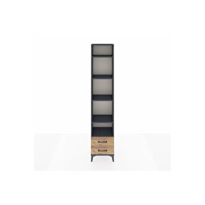 Arges Dolap 5 Raflı 2 Çekmeceli 44x30x221 Antrasit-çam