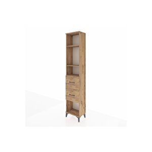 Arges Dolap 3 Raflı 2 Çekmeceli 44x30x221 Çam-çam