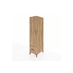 Kronos Dolap 4 Raflı Tek Çekmeceli Tek Kapaklı 44x59x182 Çam-çam