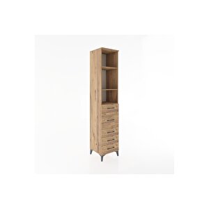 Hyperion Dolap 3 Raflı 5 Çekmeceli 44x44x221 Çam-çam