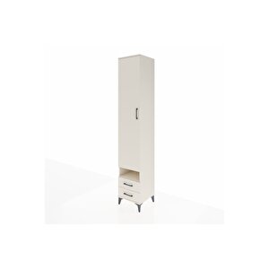 Hyperion Dolap 4 Raflı 2 Çekmeceli Tek Askılı 44x44x243 Aytaşı-aytaşı