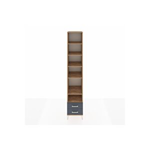 Hyperion Dolap 6 Raflı 2 Çekmeceli 44x44x243 Çam-antrasit