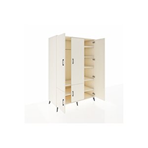 Kronos Dolap 7 Raflı 5 Kapaklı Tek Askılı 132x59x195 Aytaşı-aytaşı/aytaşı