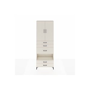 Arges Dolap 4 Raflı 5 Çekmeceli 2 Kapaklı 88x30x243 Aytaşı-aytaşı