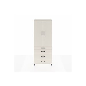 Arges Dolap 2 Raflı 4 Çekmeceli Tek Askılı 88x30x221 Aytaşı-aytaşı