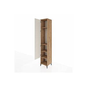 Hyperion Dolap 4 Raflı Tek Kapaklı Tek Askılı 44x44x243 Çam-aytaşı