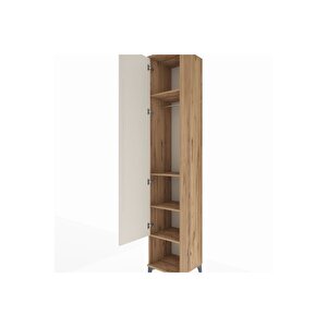 Hyperion Dolap 4 Raflı Tek Kapaklı Tek Askılı 44x44x243 Çam-aytaşı